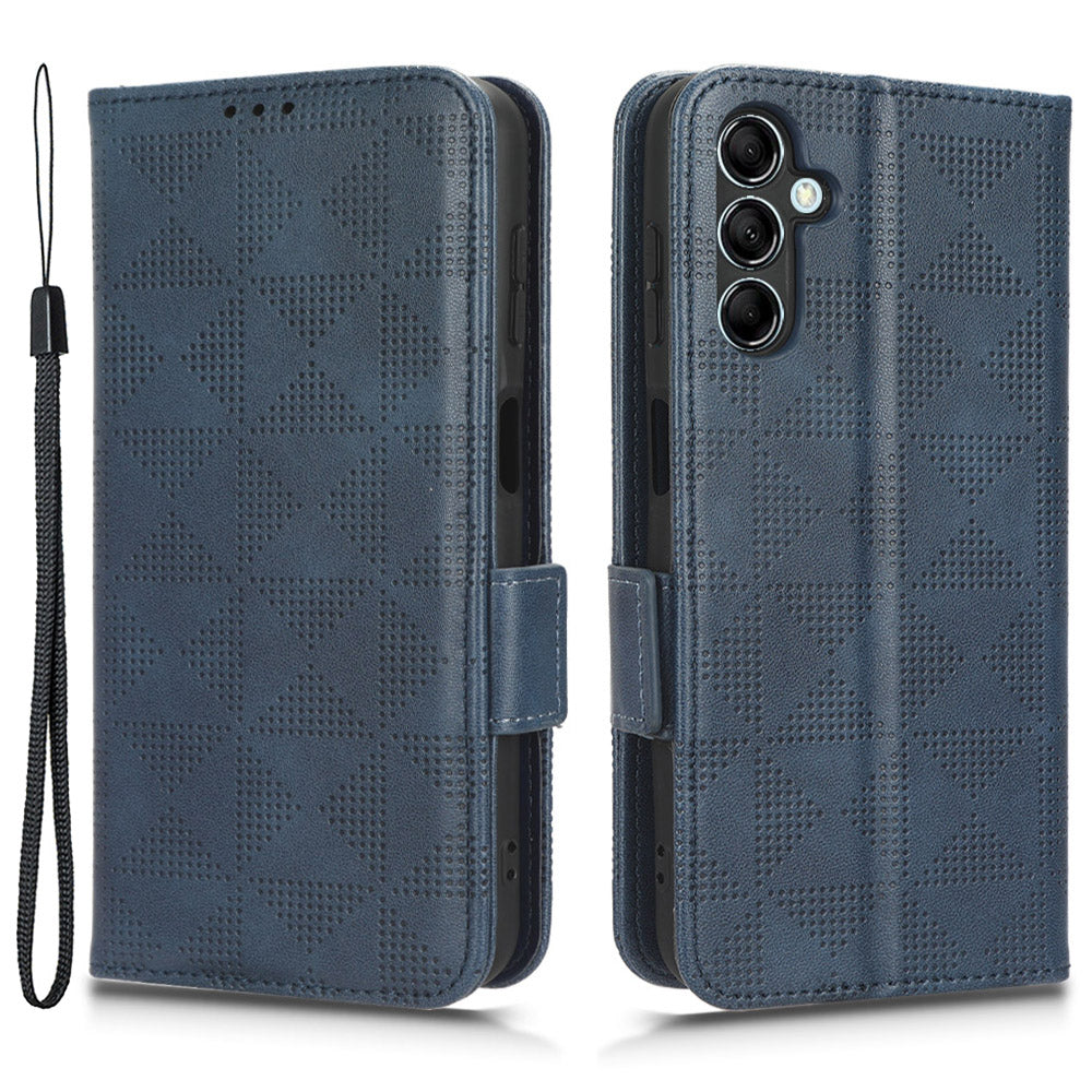 For Samsung Galaxy M14 5G PU Leather Phone Wallet Case Imprinted Triangle Stand Phone Cover For Samsung Galaxy M14 5G PU Leather Phone Wallet Case Imprinted Triangle Stand Phone Cover